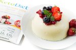 Keto dieta - proteinová panna cotta s příchutí smetany a vanilky - KetoDiet.cz