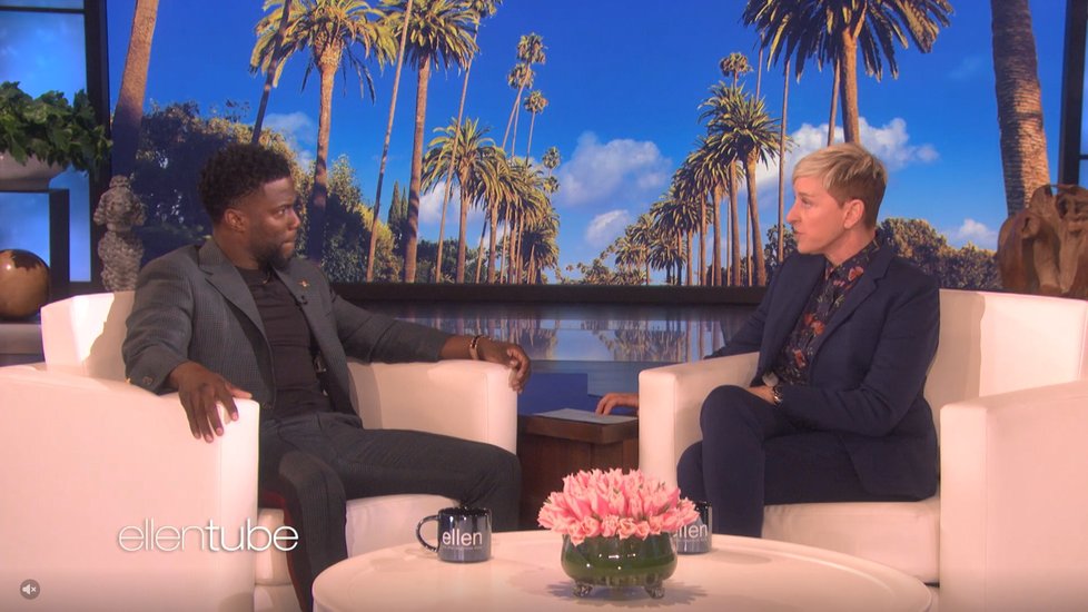 Kevin Hart v show komičky Ellen DeGeneres