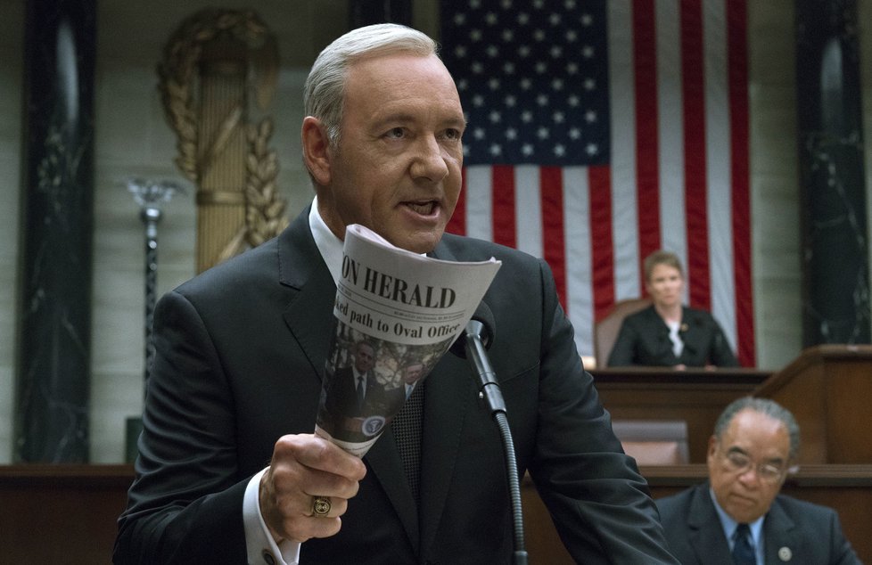 Kevin Spacey v seriálu Dům z karet