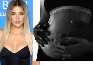 Sestra Kim Kardashian Khloé je těhotná! Pochlubila se bříškem.