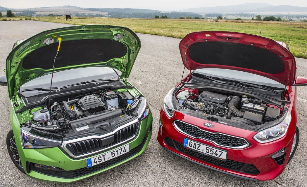 Kia Ceed 1.0 T-GDI vs. Škoda Scala 1.0 TSI