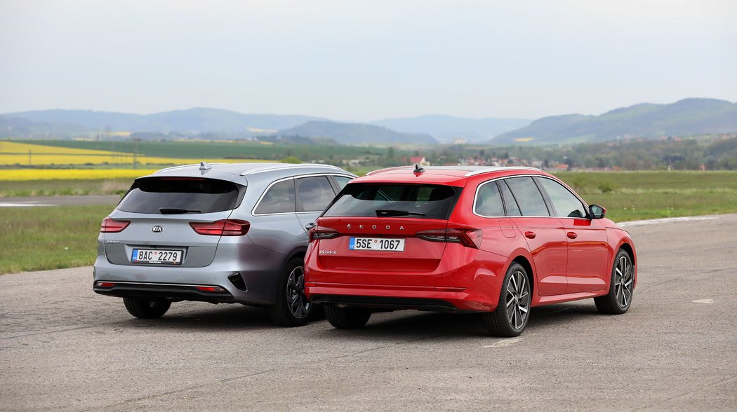 Kia Ceed SW 1.6 CRDi 7DCT vs. Škoda Octavia Combi 2.0 TDI 7DSG