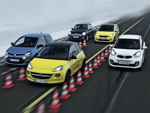 Kia Picanto vs. Mini One vs. Opel Adam vs. Renault Twingo vs. Škoda Citigo