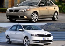 Designový duel: Kia Forte vs. Škoda Rapid