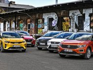 Kia Stonic vs. Mazda CX-3 vs. Opel Crossland X vs. Seat Arona vs. VW T-Roc