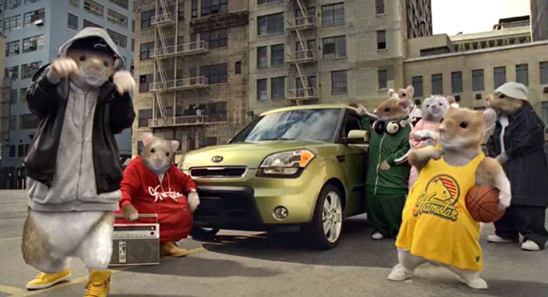 Kia Soul a křečci: Nejlepší automobilová reklama roku