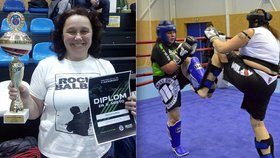 Ludmila si ve 48 letech splnila sen a stala se opravdovou kick-boxerovou zápasnicí.