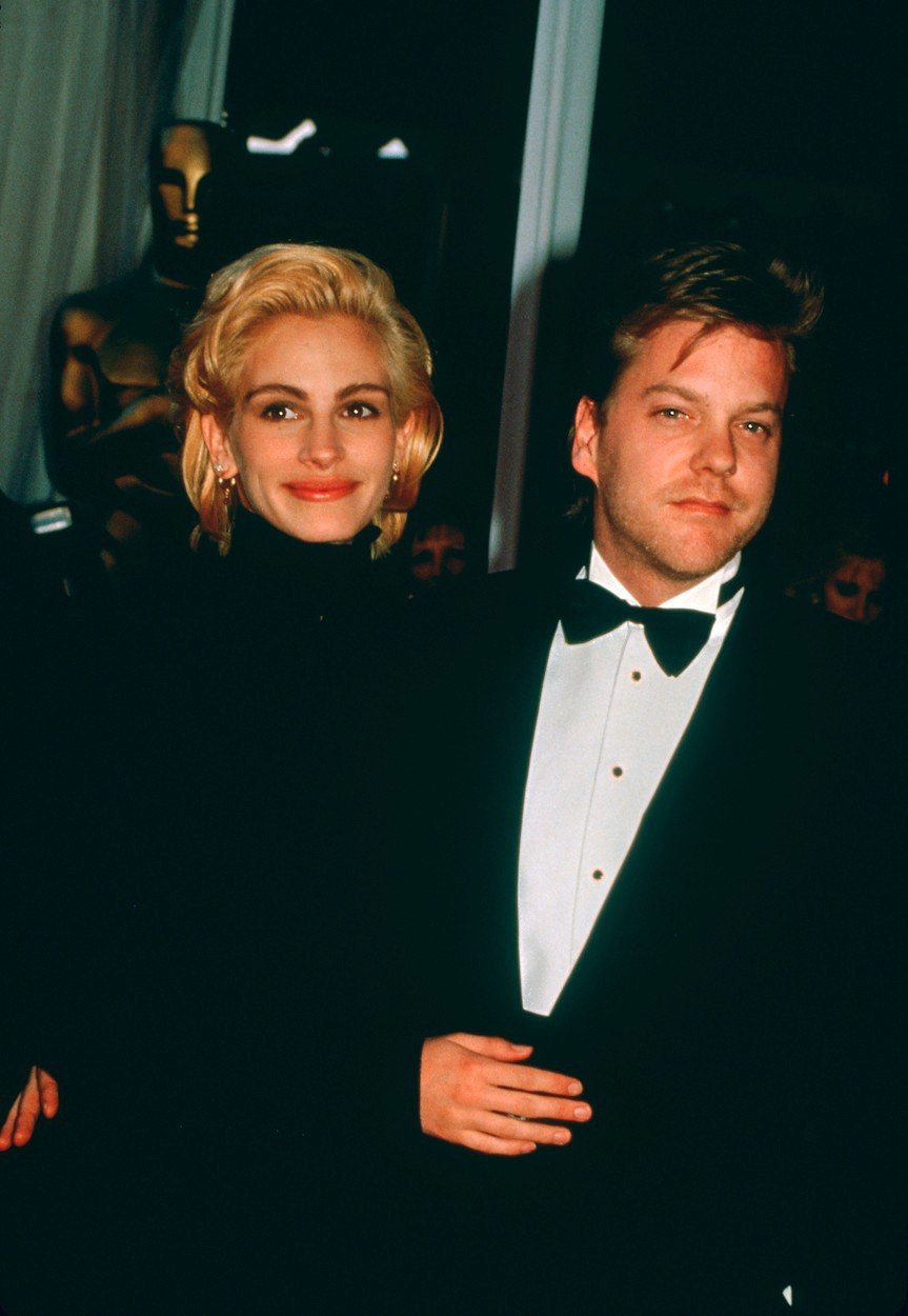 Kiefer Sutherland a herečka Julia Robertsová, která se s ním v roce 1991 rozešla tři dny před oznámeným sňatkem