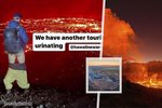 Influencer zveřejnil video, jak močí do havajského vulkánu.