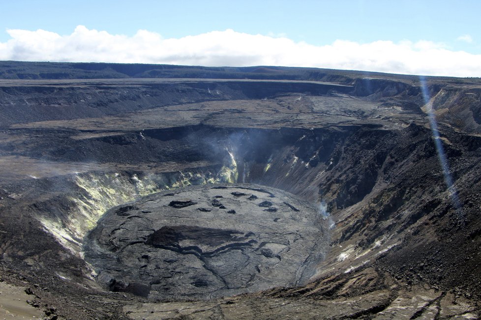 Havajská sopka Kilauea se probudila k životu znovu počátkem letošního roku. (6.1.2023)