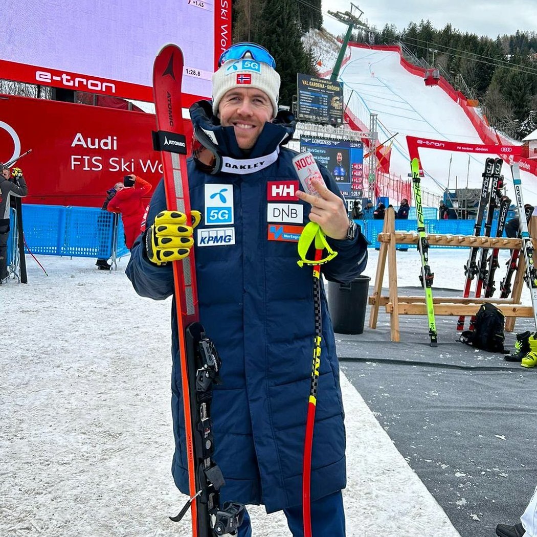 Norský lyžař Kilde zažil ošklivý pád