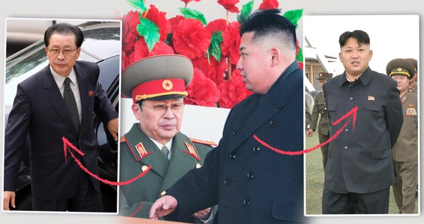 Strýc diktátora Kima (vlevo) byl prý odstaven z funkce a jeho poradce popravili. Kim (vpravo) tak rázně zúčtoval se svou rodinou