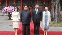 Severokorejský vůdce Kim Čong-un na návštěvě Číny.