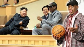 Slavný basketbalista Dennis Rodman jezdí pravidelně na návštěvy k diktátoru Kim Čong-unovi