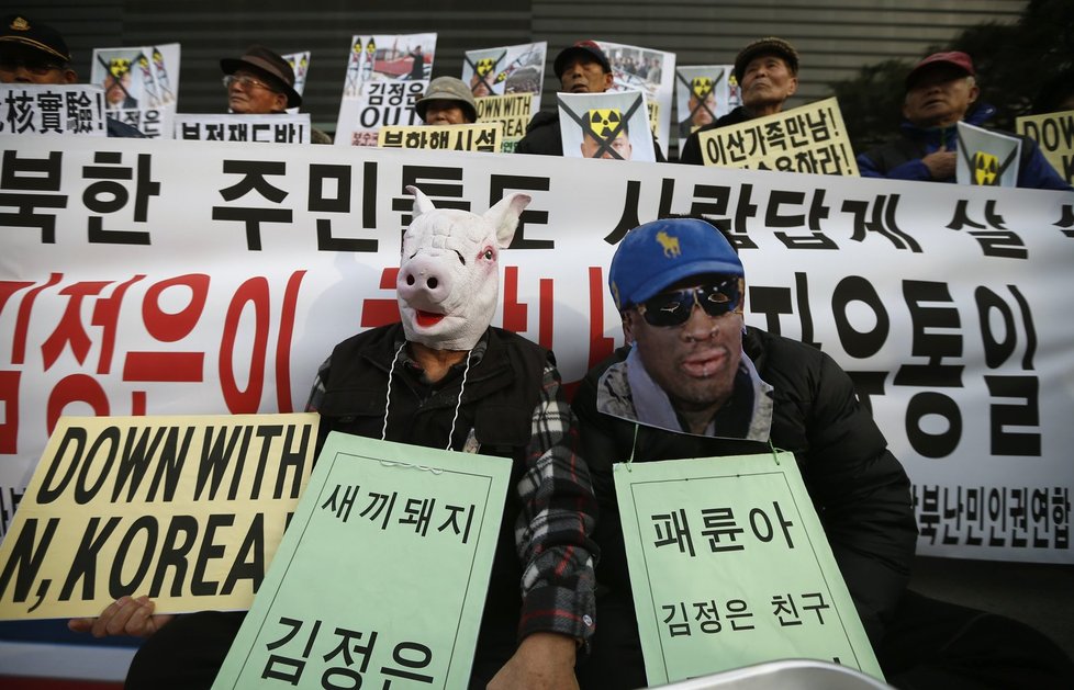 Dennis Rodman je kvůli přátelství s diktátorem Kimem považován Jihokorejci za zrádce
