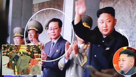 Diktátor Kim (vpravo) prý již nechal popravit svého strýce Čanga (vlevo)