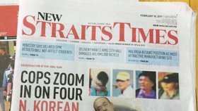 Poslední fotku Kim Čong-nama před smrtí zveřejnil list The New Straits Times.