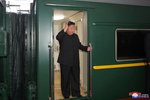Kim Čong-un na nádraží v Pchjongjangu: Vyrazil do Ruska (září 2023)