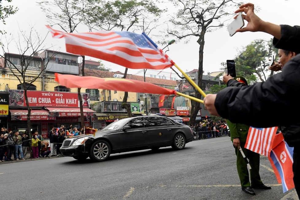 Severokorejský vůdce Kim Čong-un dorazil do Vietnamu na summit s Donaldem Trumpem (26. 2. 2019).