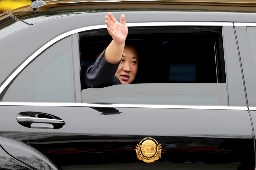 Severokorejský vůdce Kim Čong-un dorazil do Vietnamu na summit s Donaldem Trumpem. (26. 2. 2019)