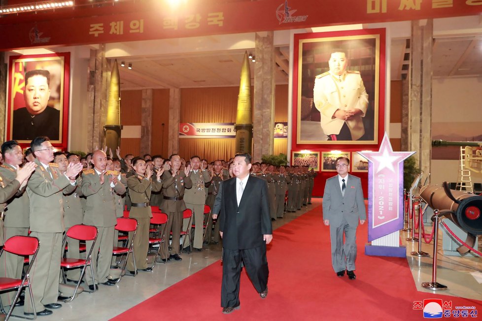 Kim Čong-un na obranné konferenci.