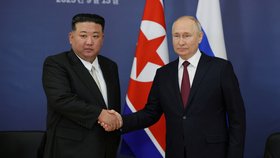 Jednání Kim Čong-una s Vladimirem Putinem