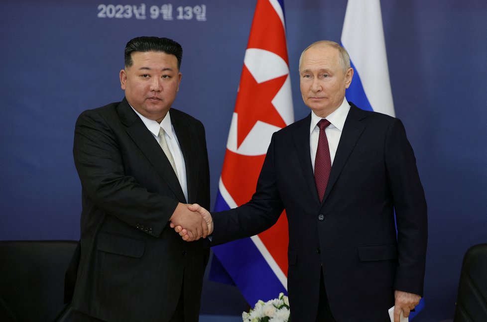 Jednání Kim Čong-una s Vladimirem Putinem (13.9.2023)