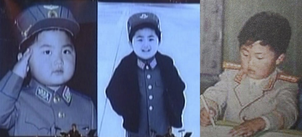 Foto z dětství diktátora KLDR Kim Čong-una