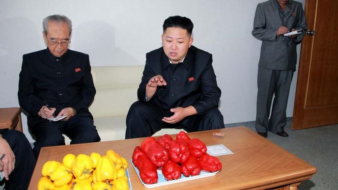 Kim čong-Un se vyjadřuje k paprikám