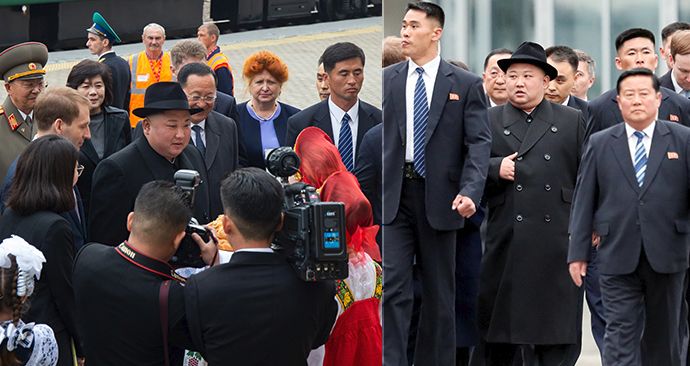 Severokorejský vůdce Kim Čong-un dorazil do Vladivostoku, (24.04.2019).