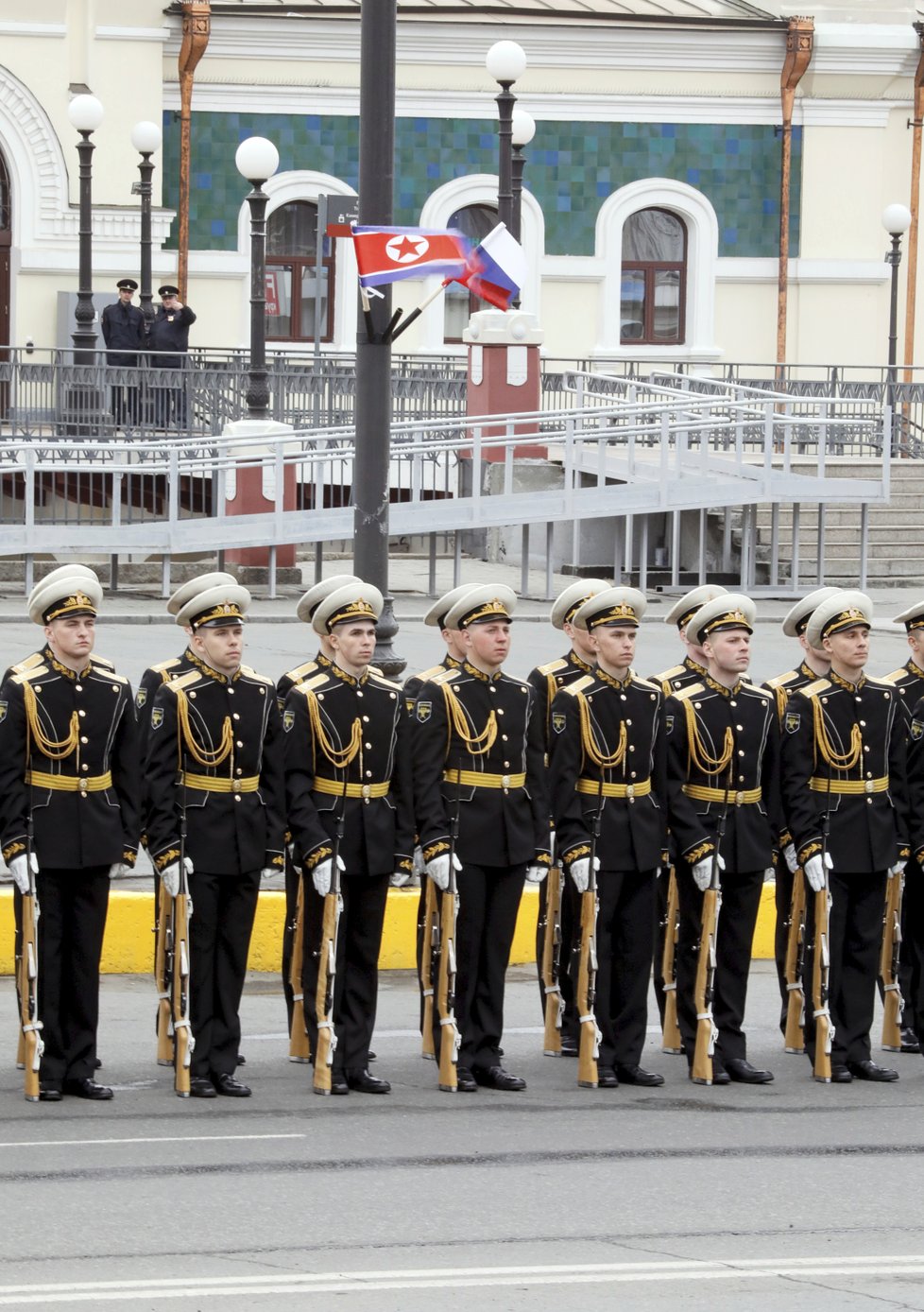 Severokorejský vůdce Kim Čong-un dorazil do Vladivostoku, (24.04.2019).