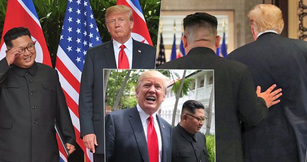 Řeč těla mocných: Silácký Trump vtipkoval o tloušťce, nervózní Kim se uvolnil