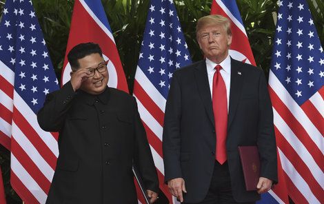 Donald Trump a Kim Čong-un.