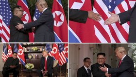 Donald Trump a Kim Čong-un přepsali historii: V Singapuru se sešli ke společnému jednání (12.6.2018)