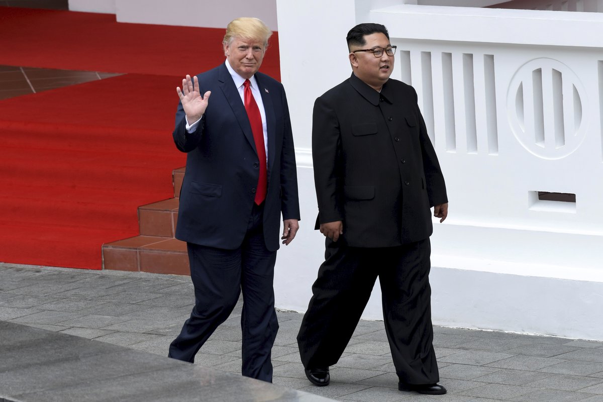 Donald Trump a Kim Čong-un