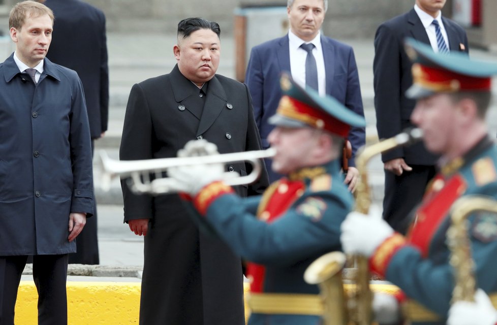 Severokorejský vůdce Kim Čong-un dorazil do Vladivostoku, (24.04.2019).