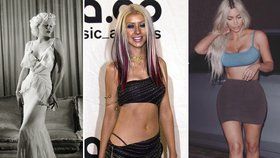 Jean Harlow, Christina Aguilera a Kim Kardashian