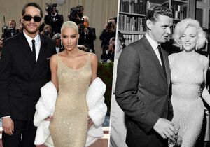 Kim Kardashian na Met Gala 2022 oblékla slavné šaty Marilyn Monroe