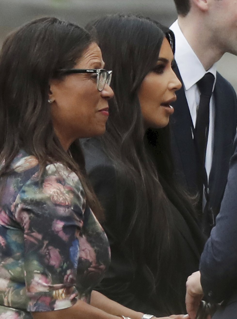 Kim Kardashian při návštěvě Bílého domu.
