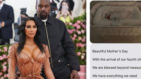 Kim Kardashianová se pochlubila svým čtvrtým potomkem a prozradila, jaké mu s manželem Kanyem Westem vybrali neobvyklé jméno. 