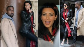 Kim Kardashian a Kanye West na tajné návštěvě Prahy