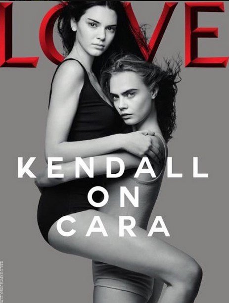 Kendall Jenner a Cara Delevingne na přebalu magazínu Love