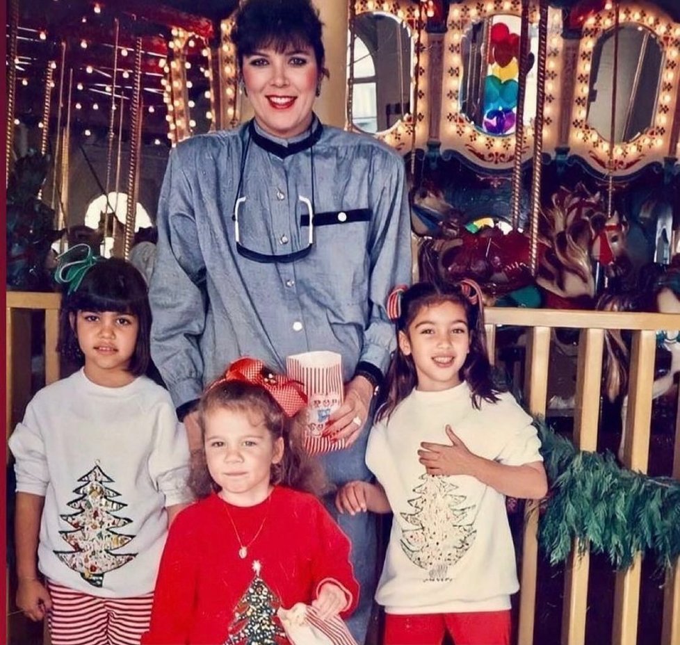 Kardashianky jako malé s mámou Kris Jenner