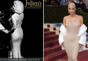 Kardashianka má průšvih za 288 milionů! Poničila slavné šaty Marilyn Monroe?