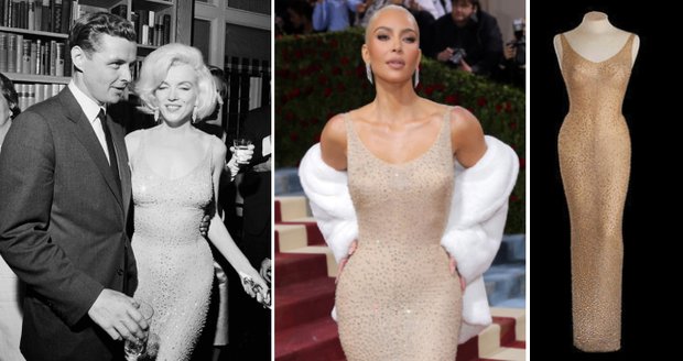 Kim Kardashianová schytala za vynesení šatů po Marilyn Monroe drsnou kritiku.
