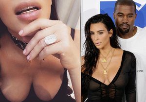 Kardashian se chlubila velkým diamantovým prstenem a pak jí ho ukradli. Jenže byl prý vypůjčený!