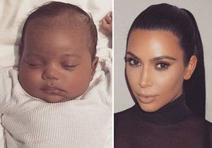 Kim Kardashian se na Instagramu pochlubila fotkou svého synka.