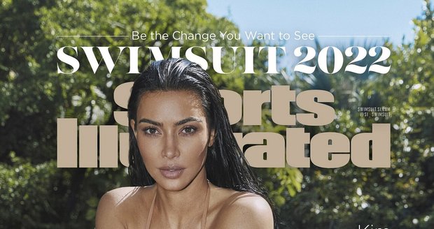 Kim Kardashian na titulce magazínu Sports Illustrated.