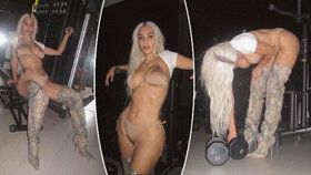 Kim Kardashianová po rozchodu svádí v bikinách.