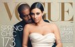 Kim Kardashian a Kanye West na titulce Vogue (2014)
